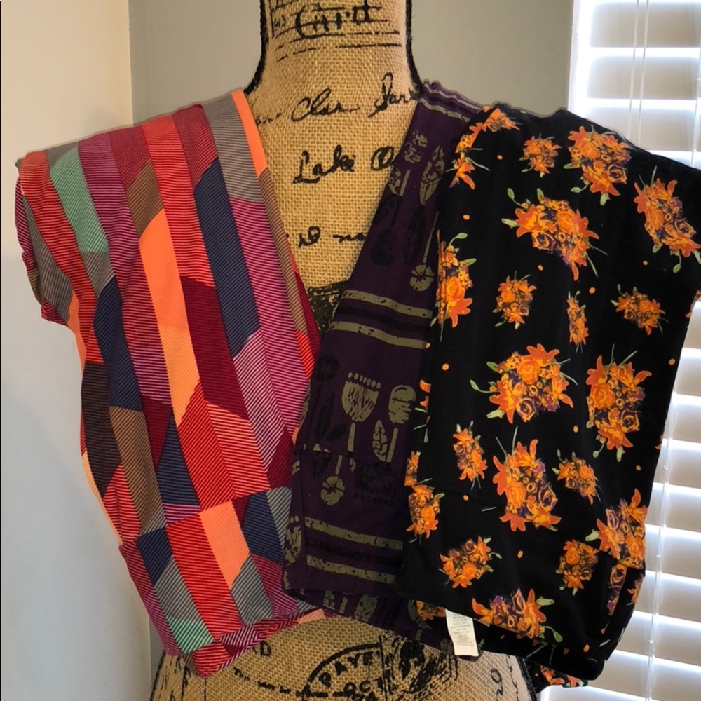 Lularoe leggings (lot of 3)  EUC